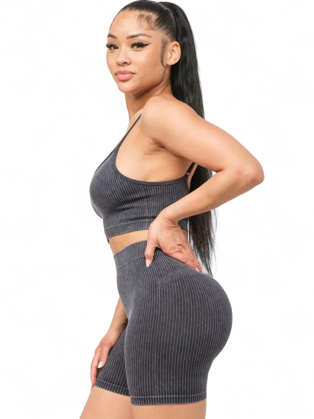 Off Duty Mineral Washed Shorts Set