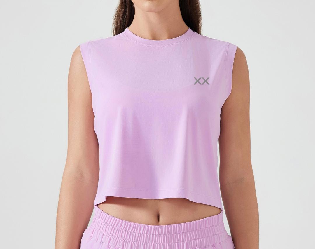 Nova Crop Tank (Lilac)