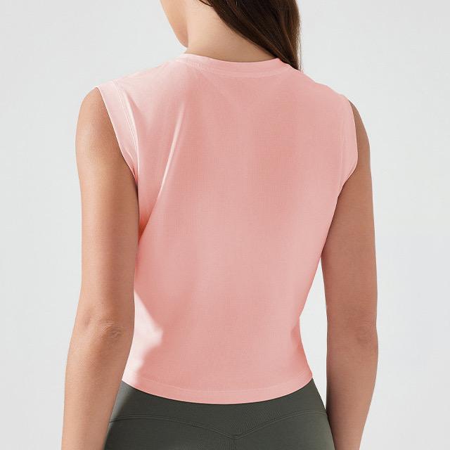 Nova Crop Tank Peach