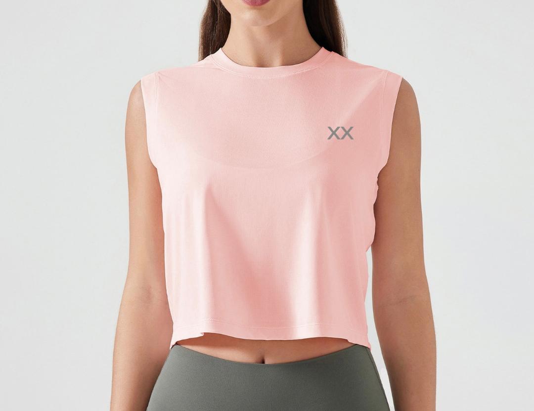 Nova Crop Tank Peach
